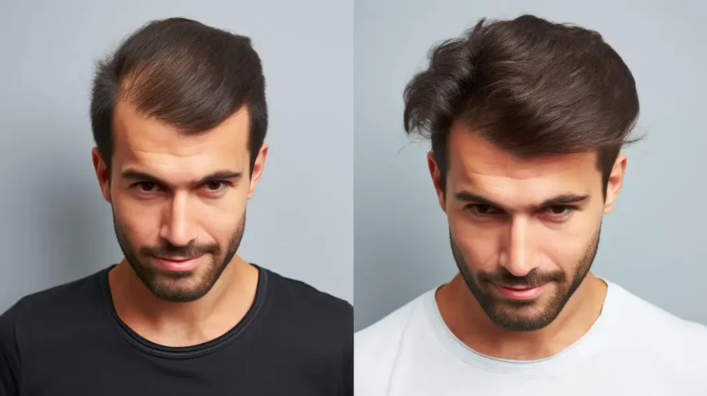 prp hair before after